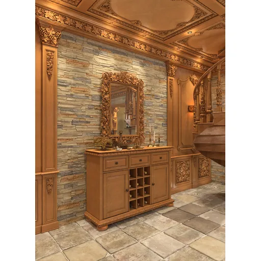 Beech ornate frame decorating with grapevine - 1